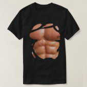 Spier onder kleren Shirt borstkas Zes pak tablette (Design voorkant)