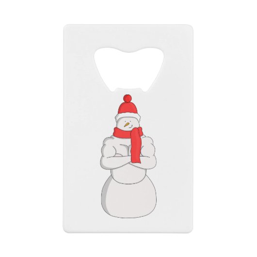 Spier Snowman Creditkaart Flessenopener (Voorkant)