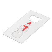 Spier Snowman Creditkaart Flessenopener (Achterkant Gekanteld)