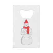 Spier Snowman Creditkaart Flessenopener (Achterkant)