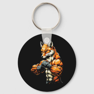 Spier Stoer uitziende Fox Boxing Fox Boxing Sleutelhanger