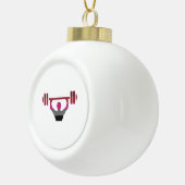 Spier trots keramische bal ornament (Rechts)