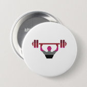 Spier trots ronde button 7,6 cm (Voorkant /achterkant)