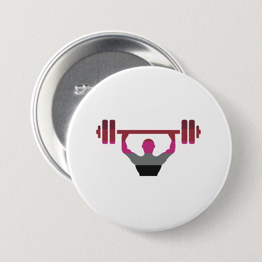 Spier trots ronde button 7,6 cm (Voorkant /achterkant)