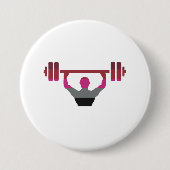Spier trots ronde button 7,6 cm (Voorkant)