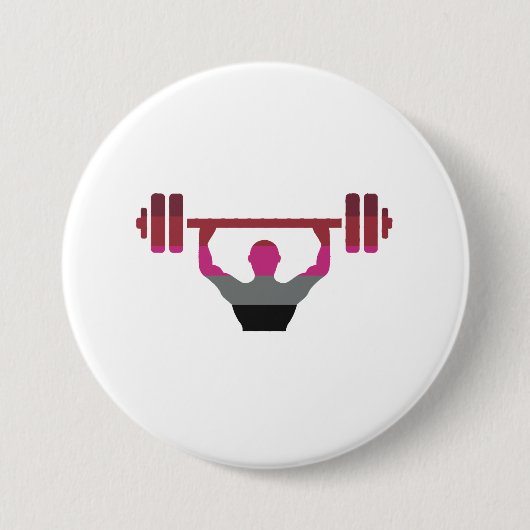 Spier trots ronde button 7,6 cm (Voorkant)