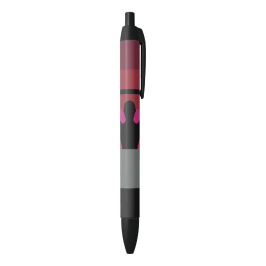 SPIER TROTS VLAG ZWARTE INKT PEN (Achterkant (Verticaal))