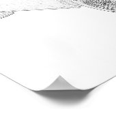 Spier van de zwarte en witte dodge Coronet Poster (Hoek)