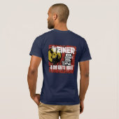 spier voor president t-shirt (Achterkant volledig)