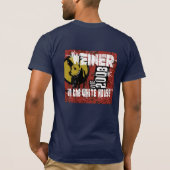 spier voor president t-shirt (Achterkant)