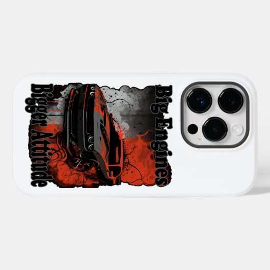 Spierauto Grote motoren Grotere attitude Case-Mate iPhone Case (Achterkant (horizontaal))