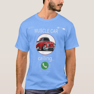 Spierauto met mobiele telefoon Funny Classic Musea T-shirt