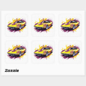 Spierauto Vierkante Sticker (Vel)
