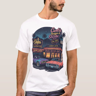 Spierauto Vintage 90s Stijl Grafische T-shirt