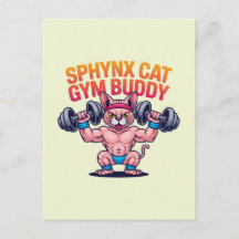 Spierball Sphynx Kat Gymmaatje Cartoon