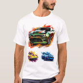 Spierballen Auto's T-Shirt (Voorkant)