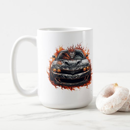 Spierballenauto Koffiemok (Met donut)