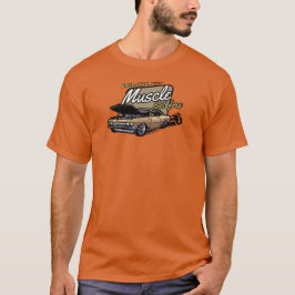 Spierballenauto-logo op T-shirt
