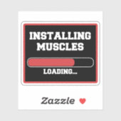 Spierbelasting installeren sticker (Vel)