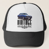  spierblauw Camaro Trucker Pet (Voorkant)