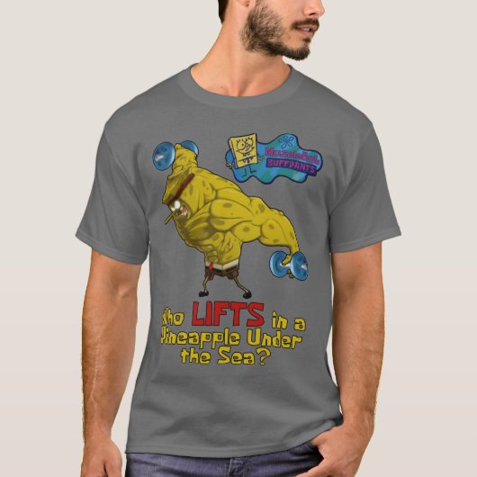 Spierbob Buffpants cadeau T-shirt (Voorkant)