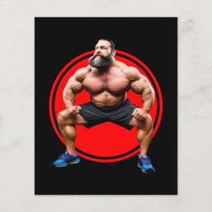 Spierbundel met baard flyer