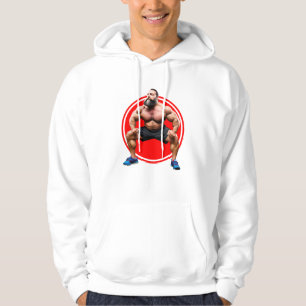 Spierbundel met baard hoodie