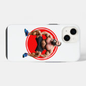 Spierbundel met baard iPhone hoesje (Achterkant horizontaal)
