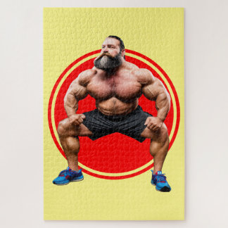 Spierbundel met baard legpuzzel