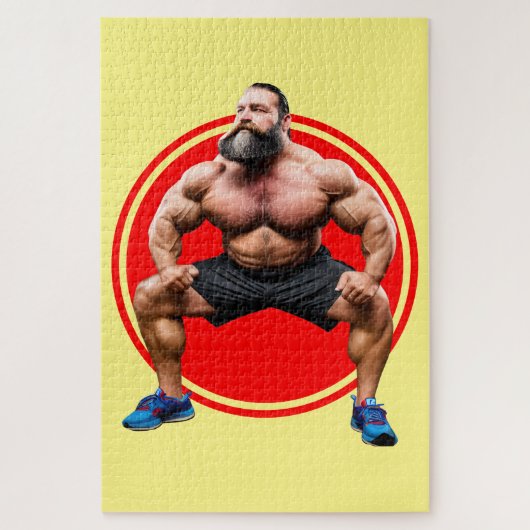 Spierbundel met baard legpuzzel (Verticaal)