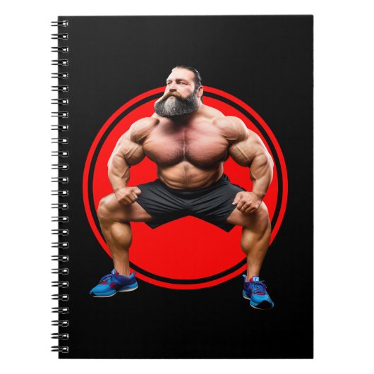 Spierbundel met baard notitieboek (Voorkant)