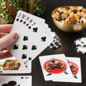 Spierbundel met baard pokerkaarten (Insitu)