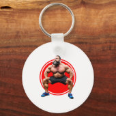 Spierbundel met baard sleutelhanger (Achterkant)