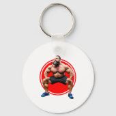 Spierbundel met baard sleutelhanger (Achterkant)
