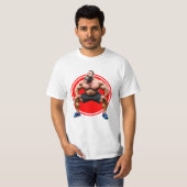 Spierbundel met baard t-shirt (Voorkant volledig)