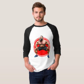 Spierbundel met baard t-shirt (Voorkant volledig)