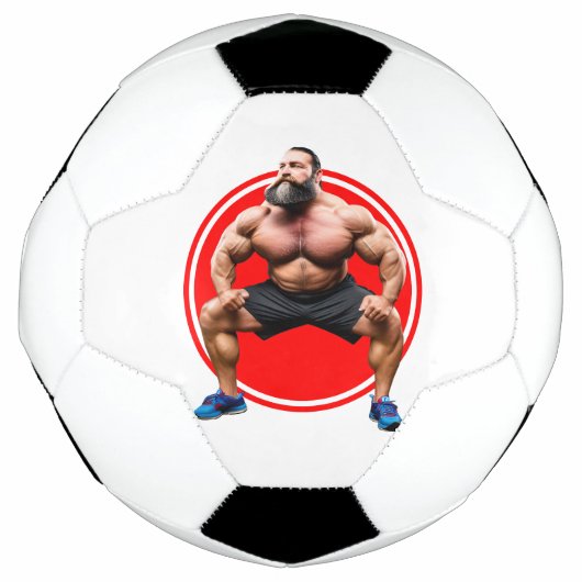 Spierbundel met baard voetbal (Voorkant)