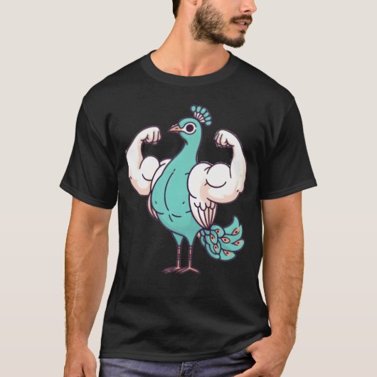 Spierdier Serie Pauw T-shirt (Voorkant)