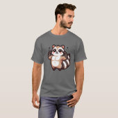 Spierdier Serie Wasbeer T-shirt (Voorkant volledig)