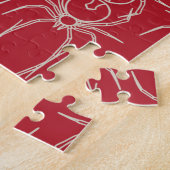 Spieren - Bloed Rood en Bone White Legpuzzel (Zijkant)