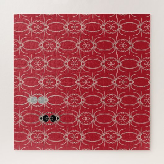 Spieren - Bloed Rood en Bone White Legpuzzel (Horizontaal)