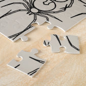 Spieren - Bone White en Bat Black Legpuzzel (Zijkant)