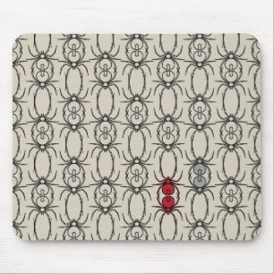 Spieren - Bone White en Bat Black Muismat