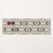 Spieren - Bone White en Bat Black Yogamat (Voorkant (horizontaal))