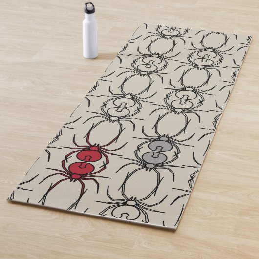 Spieren - Bone White en Bat Black Yogamat (In situ)