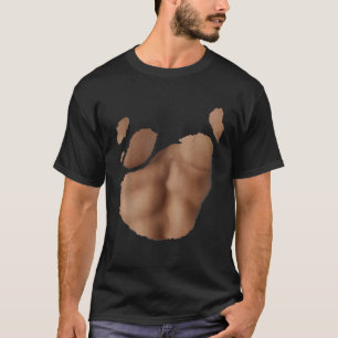 Spieren gescheurd Shirt met spier T-Shirt kostuum