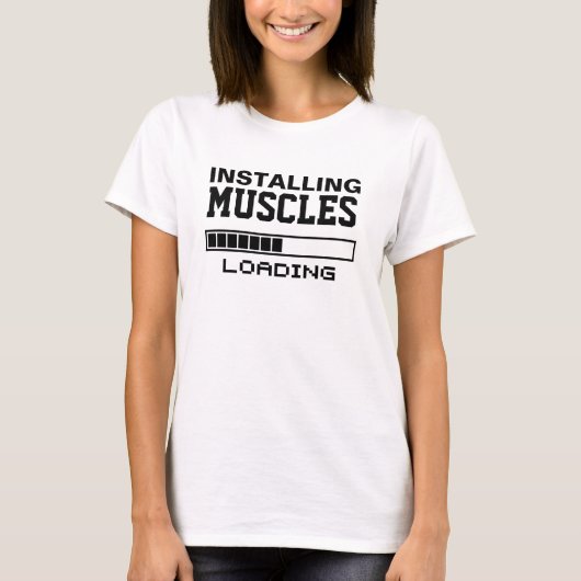 Spieren Grappige Geek T-shirt (Voorkant)
