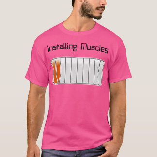 Spieren installeren 20 - bodybuilding gewichtheffe t-shirt