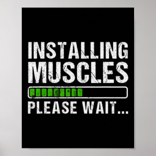 Spieren installeren poster