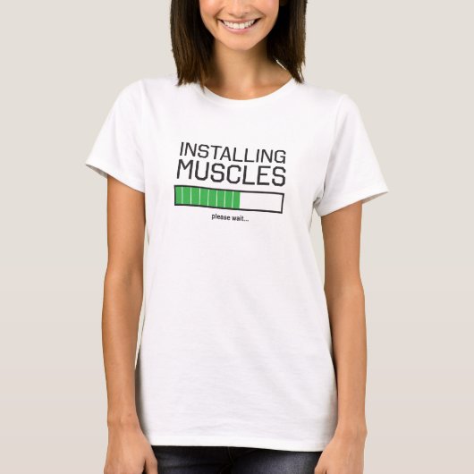 Spieren installeren t-shirt (Voorkant)